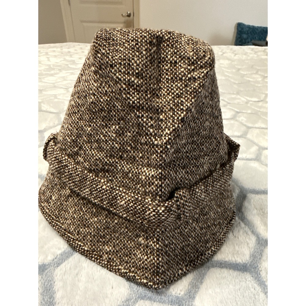 Vintage Irish Wool Tweed Bucket Hat,Squire Shannon Ireland,Walking Size 7 1/8